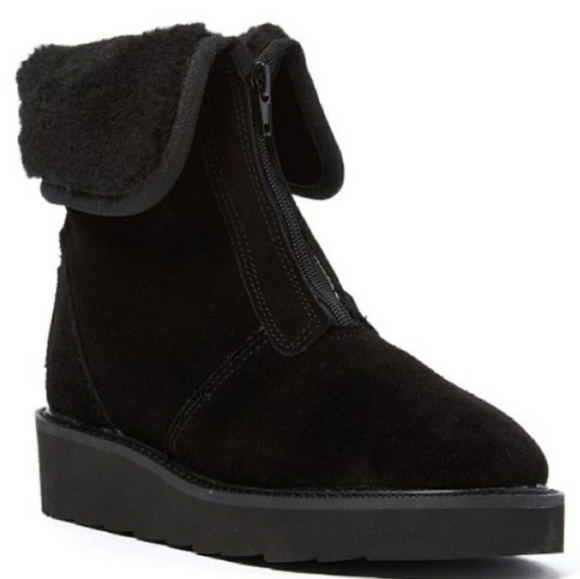 Aussie Merino Amelia Black Boots 5 New - Picture 4 of 4